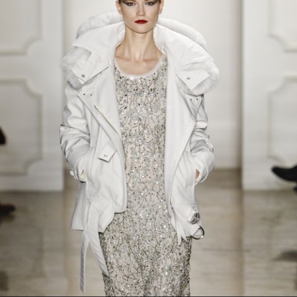 Iconic FW2011 Altuzarra White Parka With Fox Fur